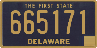 DE license plate 665171