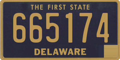 DE license plate 665174