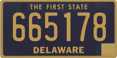 DE license plate 665178