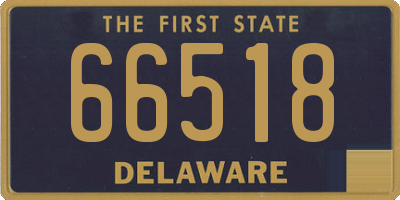 DE license plate 66518