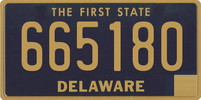 DE license plate 665180