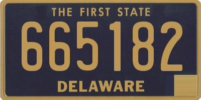 DE license plate 665182