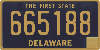 DE license plate 665188