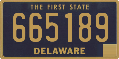 DE license plate 665189