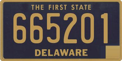 DE license plate 665201