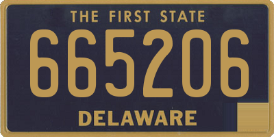 DE license plate 665206