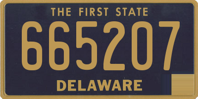 DE license plate 665207