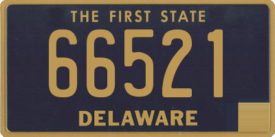 DE license plate 66521