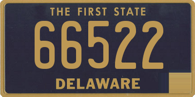 DE license plate 66522