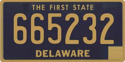 DE license plate 665232
