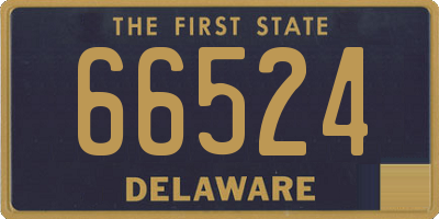 DE license plate 66524
