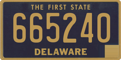 DE license plate 665240