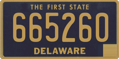 DE license plate 665260