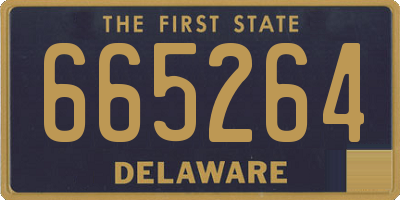 DE license plate 665264