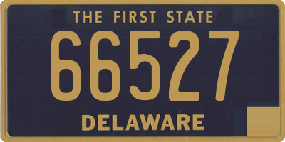 DE license plate 66527