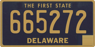 DE license plate 665272