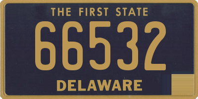 DE license plate 66532