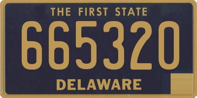 DE license plate 665320