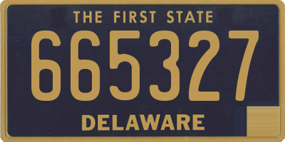 DE license plate 665327