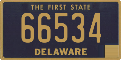 DE license plate 66534