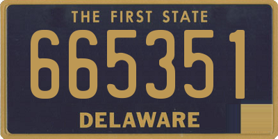 DE license plate 665351