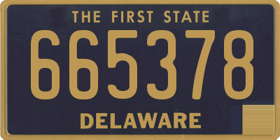 DE license plate 665378
