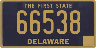 DE license plate 66538