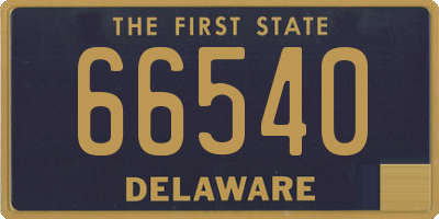 DE license plate 66540