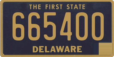 DE license plate 665400