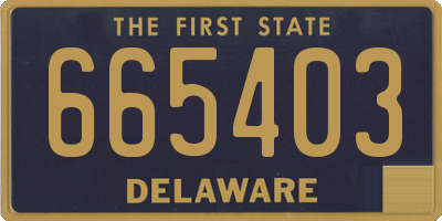 DE license plate 665403