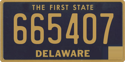 DE license plate 665407