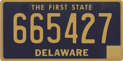 DE license plate 665427