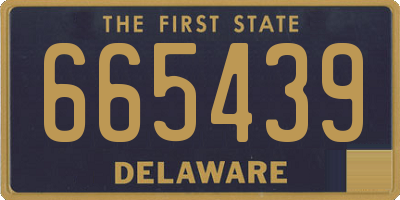 DE license plate 665439