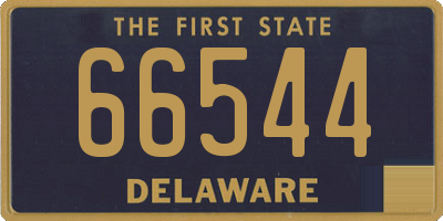 DE license plate 66544