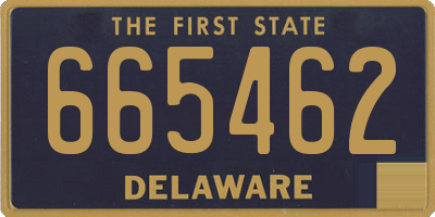 DE license plate 665462