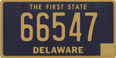 DE license plate 66547