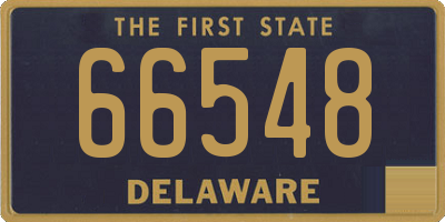 DE license plate 66548