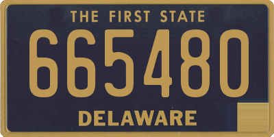 DE license plate 665480