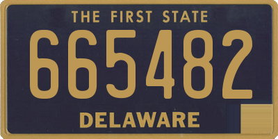 DE license plate 665482