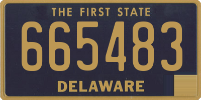DE license plate 665483