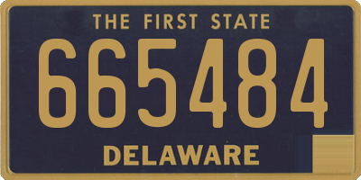 DE license plate 665484