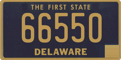 DE license plate 66550