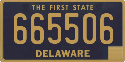 DE license plate 665506