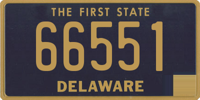 DE license plate 66551