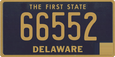 DE license plate 66552