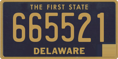 DE license plate 665521