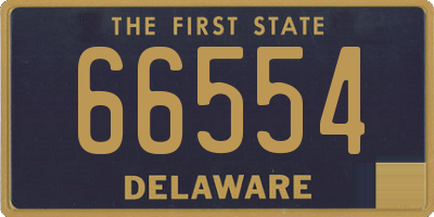 DE license plate 66554