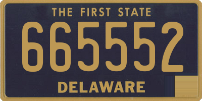 DE license plate 665552