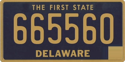 DE license plate 665560