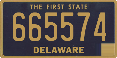 DE license plate 665574